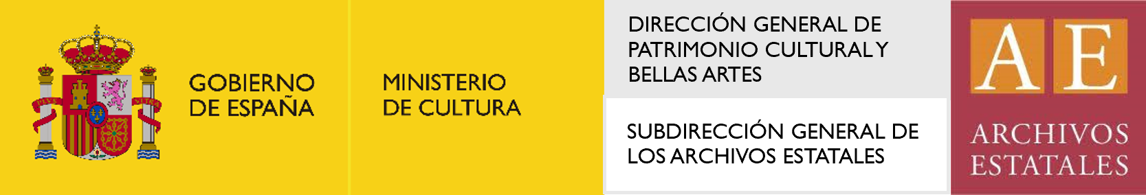 Gouvernement espagnol, Ministère de la culture, Direction générale du patrimoine culturel et des beaux arts, sous-direction général des archives étatiques.