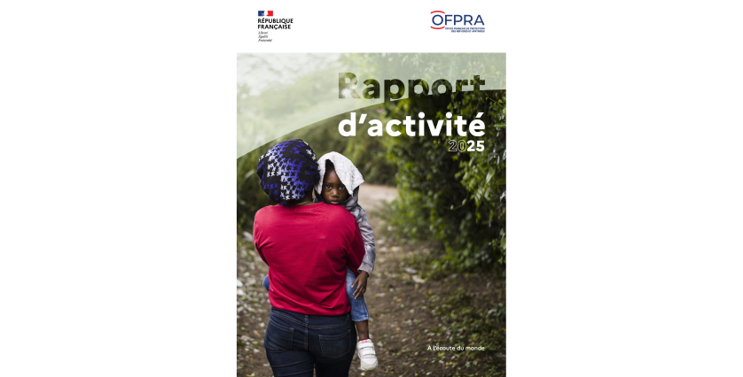 Page de couverture du rapport d'activité 2025