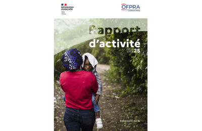 Page de couverture du rapport d'activité 2025